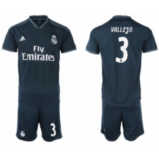Real Madrid #3 Vallejo Away Soccer Club Jersey