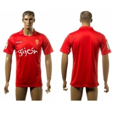 Real Sporting Blank Red Away Soccer Club Jersey