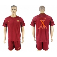 Roma #10 Totti Retire Soccer Club Jersey