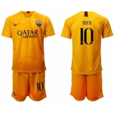 Roma #10 Totti Third Soccer Club Jersey