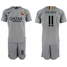Roma #11 Kolarov Away Soccer Club Jersey