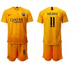 Roma #11 Kolarov Third Soccer Club Jersey