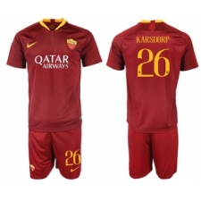 Roma #26 Karsdorp Third Soccer Club Jersey