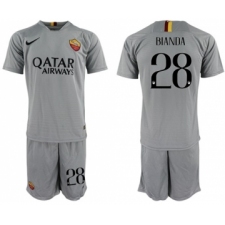 Roma #28 Bianda Away Soccer Club Jersey