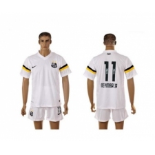 Santos #11 Neymarjr White Home Soccer Club Jersey