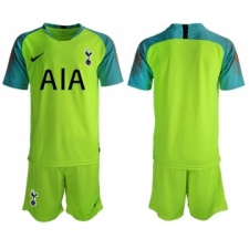 Tottenham Hotspur Blank Shiny Green Goalkeeper Soccer Club Jersey