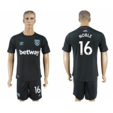 West Ham United #16 Noble Away Soccer Club Jersey