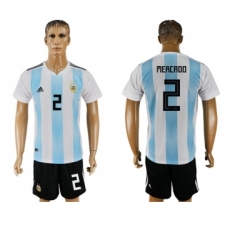 Argentina #2 Mercado Home Soccer Country Jersey