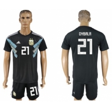 Argentina #21 Dybala Away Soccer Country Jersey