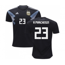 Argentina #23 A.Marchesin Away Soccer Country Jersey