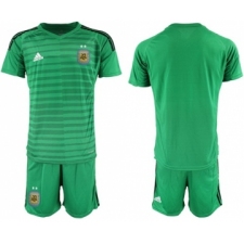 Argentina Blank Green Goalkeeper Soccer Country Jersey