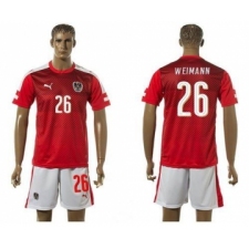 Austria #26 Weimann Red Home Soccer Country Jersey
