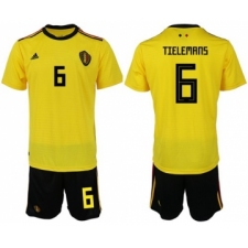 Belgium #6 Tielemans Away Soccer Country Jersey
