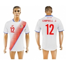 Costa Rica #12 Campbell J. Away Soccer Country Jersey