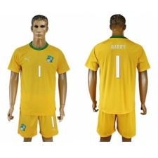 Cote d'lvoire #1 Barry Home Soccer Country Jersey