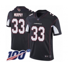 Men's Arizona Cardinals #33 Byron Murphy Black Alternate Vapor Untouchable Limited Player 100th Season Football Jersey