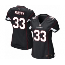 Women's Arizona Cardinals #33 Byron Murphy Game Black Alternate Football Jersey