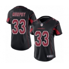Women's Arizona Cardinals #33 Byron Murphy Limited Black Rush Vapor Untouchable Football Jersey