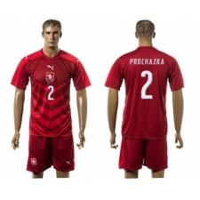 Czech #2 Prochazka Red Home Soccer Country Jersey