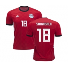Egypt #18 Shikabala Red Home Soccer Country Jersey