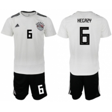 Egypt #6 Hegazy Away Soccer Country Jersey