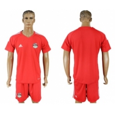 Egypt Blank Red Goalkeeper Soccer Country Jersey