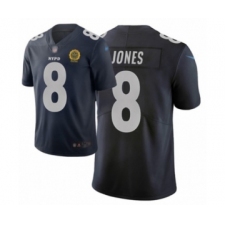 Women's New York Giants #8 Daniel Jones Limited Black City Edition Football Jersey