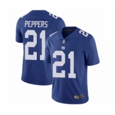 Youth New York Giants #21 Jabrill Peppers Royal Blue Team Color Vapor Untouchable Limited Player Football Jersey