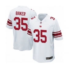 Men's New York Giants #35 Deandre Baker Game White Football Jersey