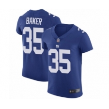 Men's New York Giants #35 Deandre Baker Royal Blue Team Color Vapor Untouchable Elite Player Football Jersey