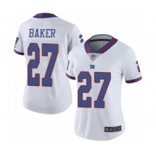 Women's New York Giants #27 Deandre Baker Limited White Rush Vapor Untouchable Football Jersey