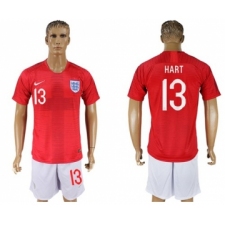 England #13 Hart Away Soccer Country Jersey