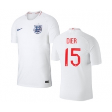 England #15 Dier Home Thai Version Soccer Country Jersey
