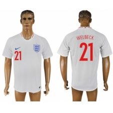England #21 Welbeck Home Thai Version Soccer Country Jersey