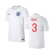 England #3 Rose Home Thai Version Soccer Country Jersey