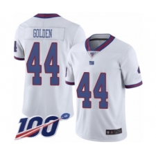 Men's New York Giants #44 Markus Golden Limited White Rush Vapor Untouchable 100th Season Football Jersey