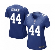 Women's New York Giants #44 Markus Golden Game Royal Blue Team Color Football Jersey