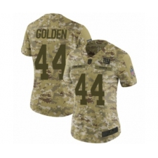 Women's New York Giants #44 Markus Golden Limited Camo 2018 Salute to Service Football Jersey