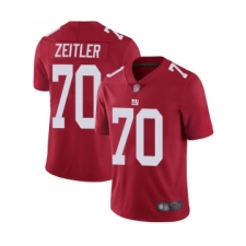 Men's New York Giants #70 Kevin Zeitler Red Alternate Vapor Untouchable Limited Player Football Jersey