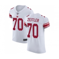 Men's New York Giants #70 Kevin Zeitler White Vapor Untouchable Elite Player Football Jersey