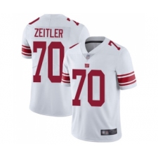 Men's New York Giants #70 Kevin Zeitler White Vapor Untouchable Limited Player Football Jersey