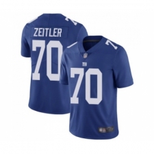Youth New York Giants #70 Kevin Zeitler Royal Blue Team Color Vapor Untouchable Limited Player Football Jersey