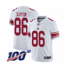 Men's New York Giants #86 Darius Slayton White Vapor Untouchable Limited Player 100th Season Football Jersey