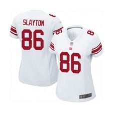 Women's New York Giants #86 Darius Slayton Game White Football Jersey