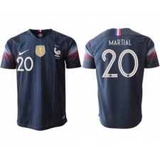 France #20 Martial Home Thai Version Soccer Country Jersey