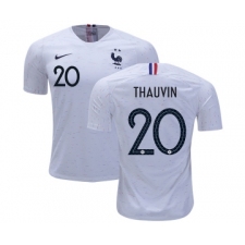 France #20 Thauvin Away Soccer Country Jersey