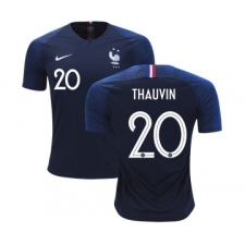 France #20 Thauvin Home Soccer Country Jersey