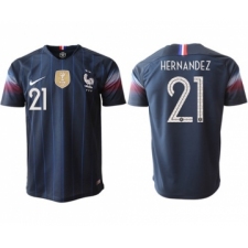 France #21 Hernandez Home Thai Version Soccer Country Jersey