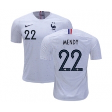 France #22 Mendy Away Soccer Country Jersey