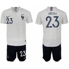 France #23 Areola Away Soccer Country Jersey